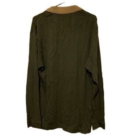 Dockers Premium 2 In 1 Size Medium Green Long Sleeved Shirt *New* - Picture 6 of 6